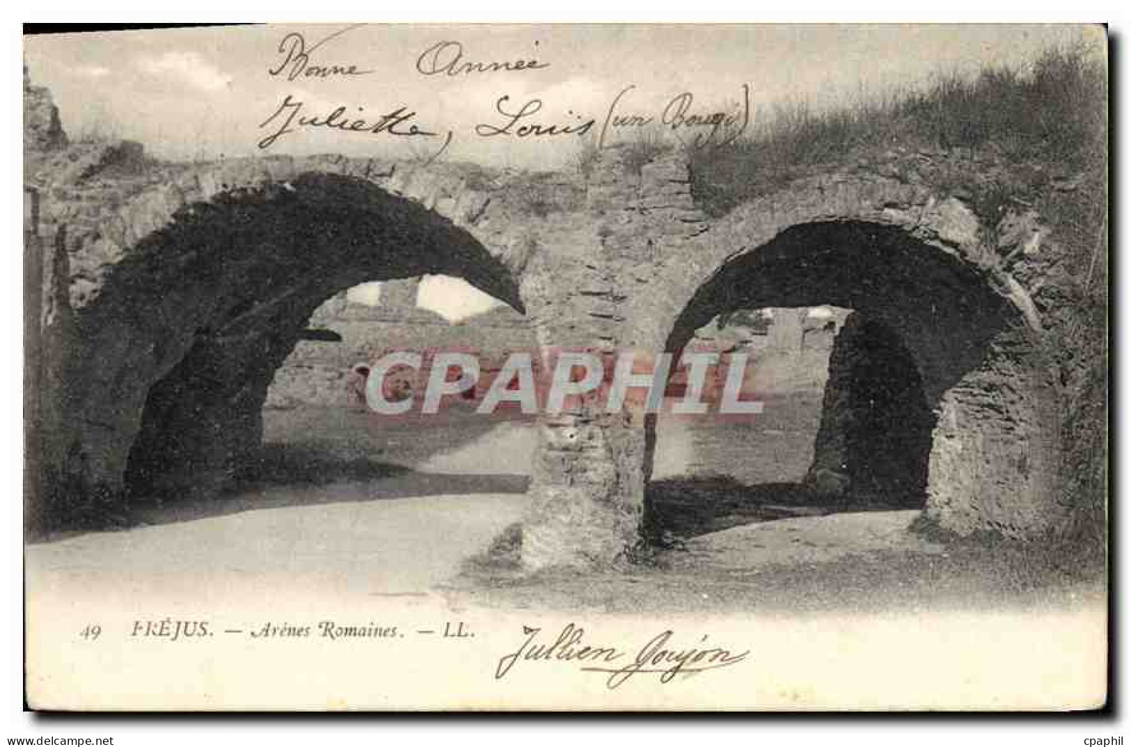 CPA Frejus Avenes Romaines