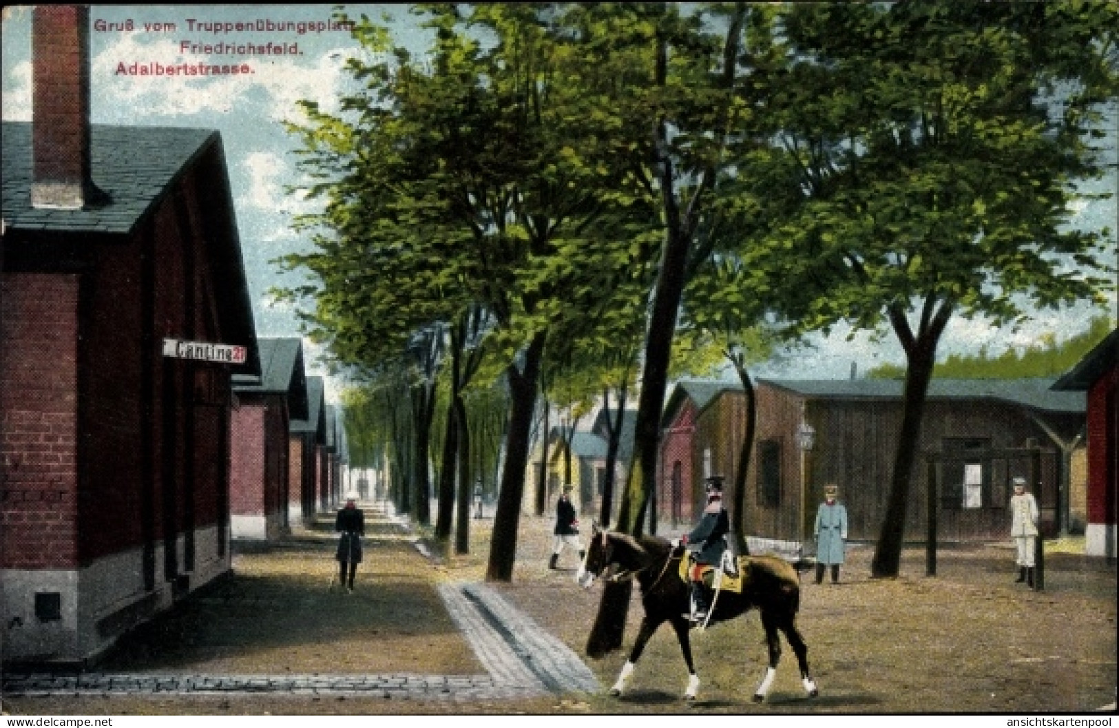 CPA Friedrichsfeld Voerde am Niederrhein, Truppenübungsplatz, Adalbertstraße