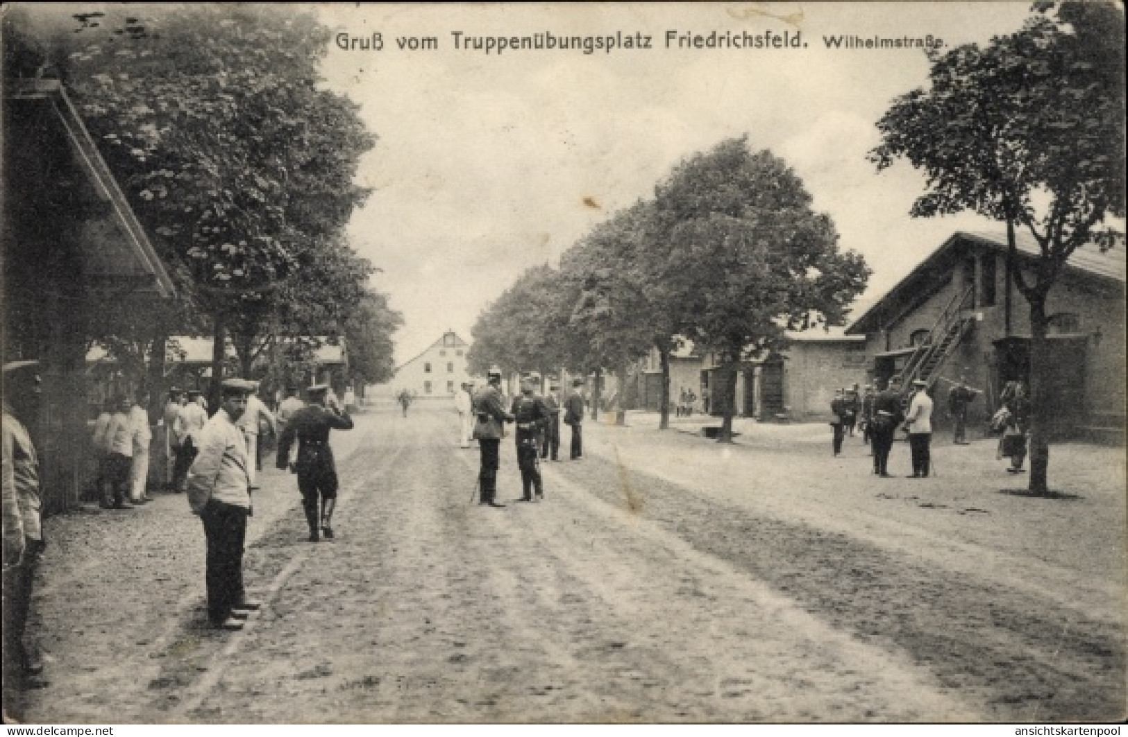 CPA Friedrichsfeld Voerde am Niederrhein, Truppenübungsplatz, Wilhelmstraße