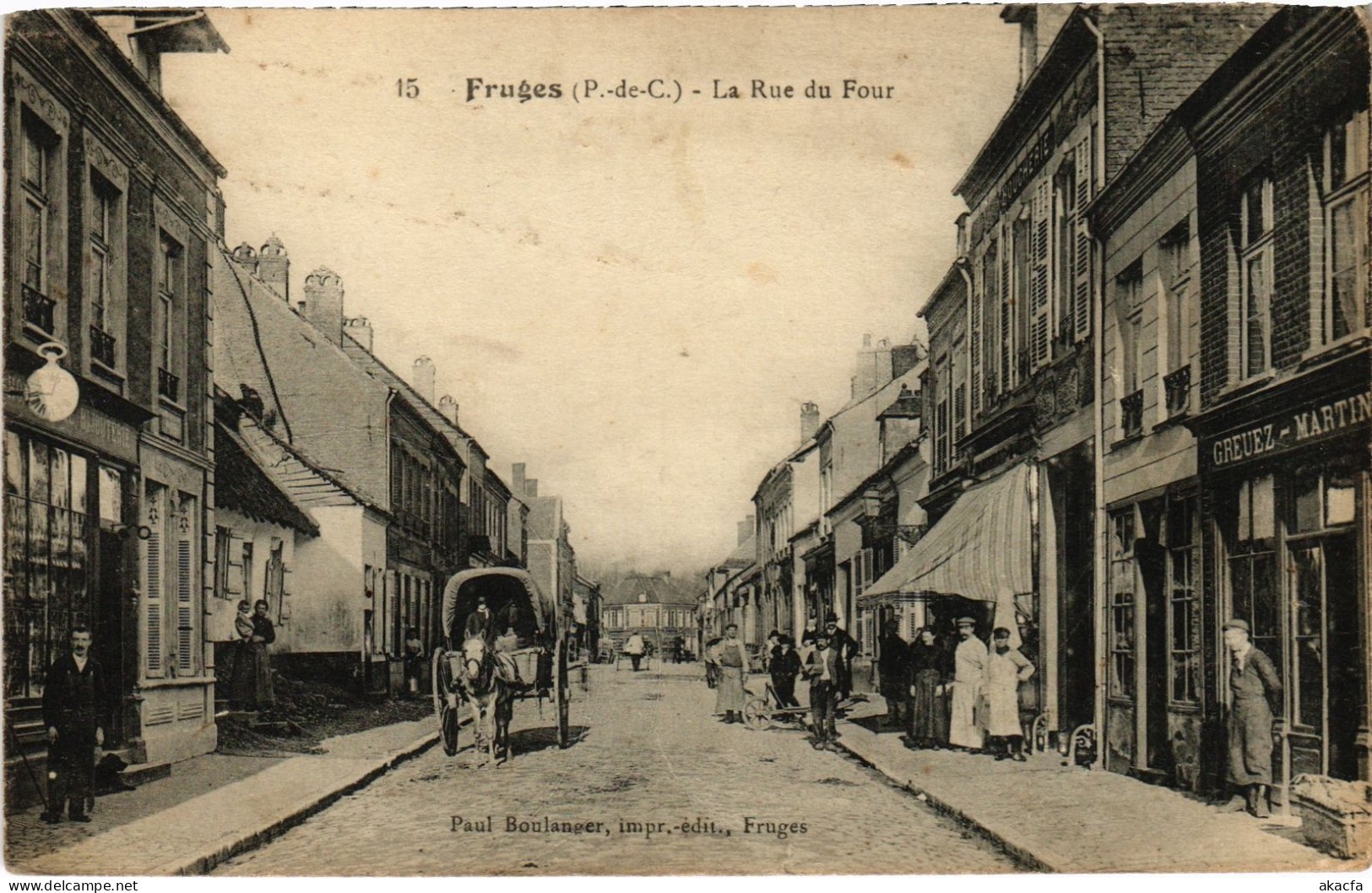 CPA Fruges Rue du Four (1278693)