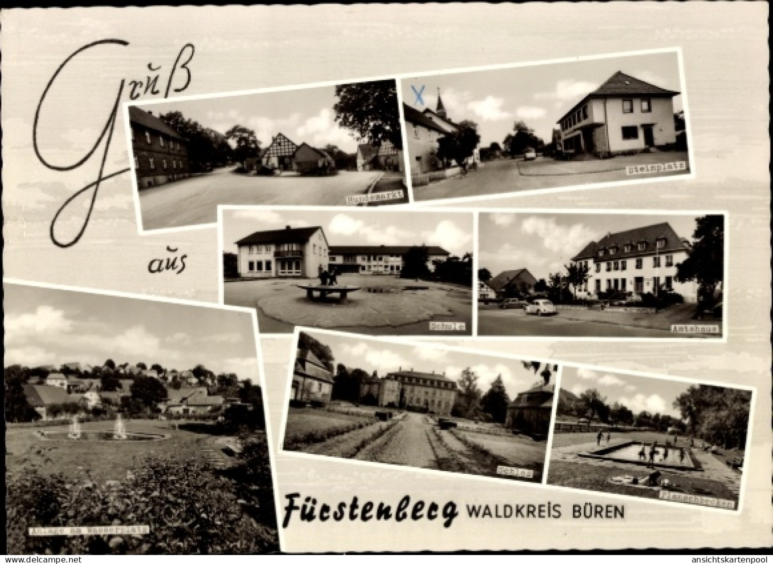 CPA Fürstenberg Bad Wünnenberg in Westfalen, Waldkreis Büren, Autohaus, Stalepale