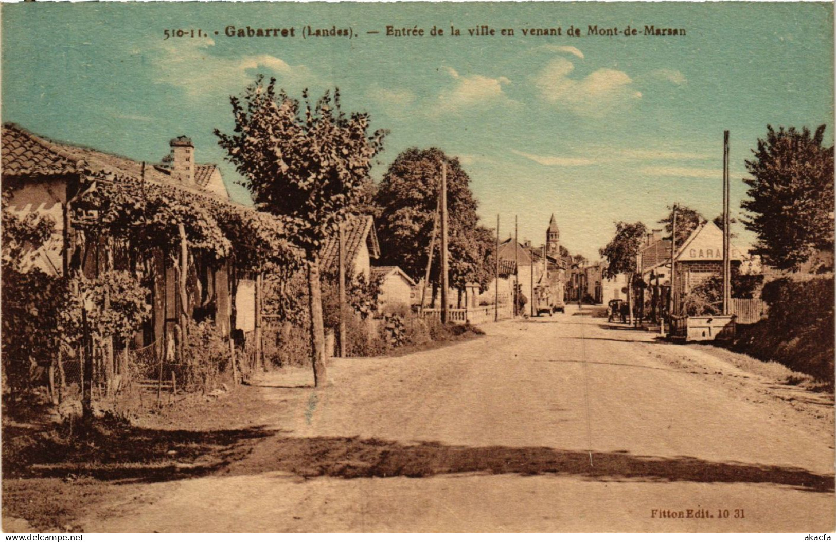 CPA GABARRET - Entrée de la Ville en Venant de MONT-de-MARSAN (776666)