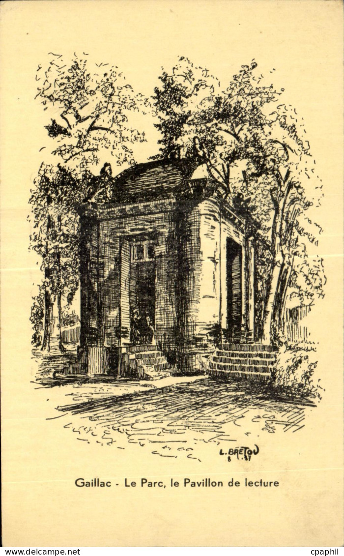 CPA Gaillac le Parc le Pavillon de Lecture