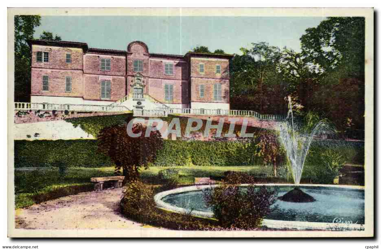 CPA Gaillac Tarn Parc d Huteau Le Chateau