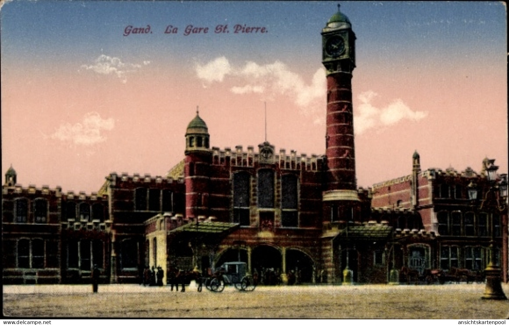 CPA Gand Flandre orientale, Gare St. Pierre