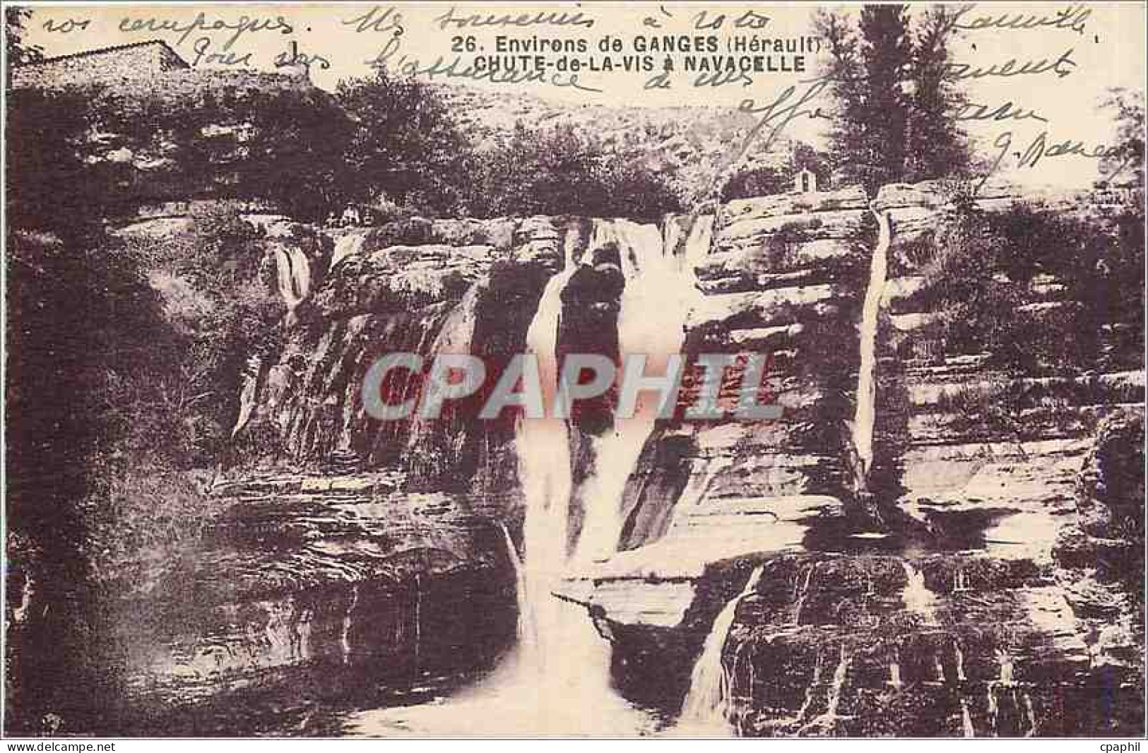 CPA GANGES CHUTE-DE-LA-VIS à NAVACELLE