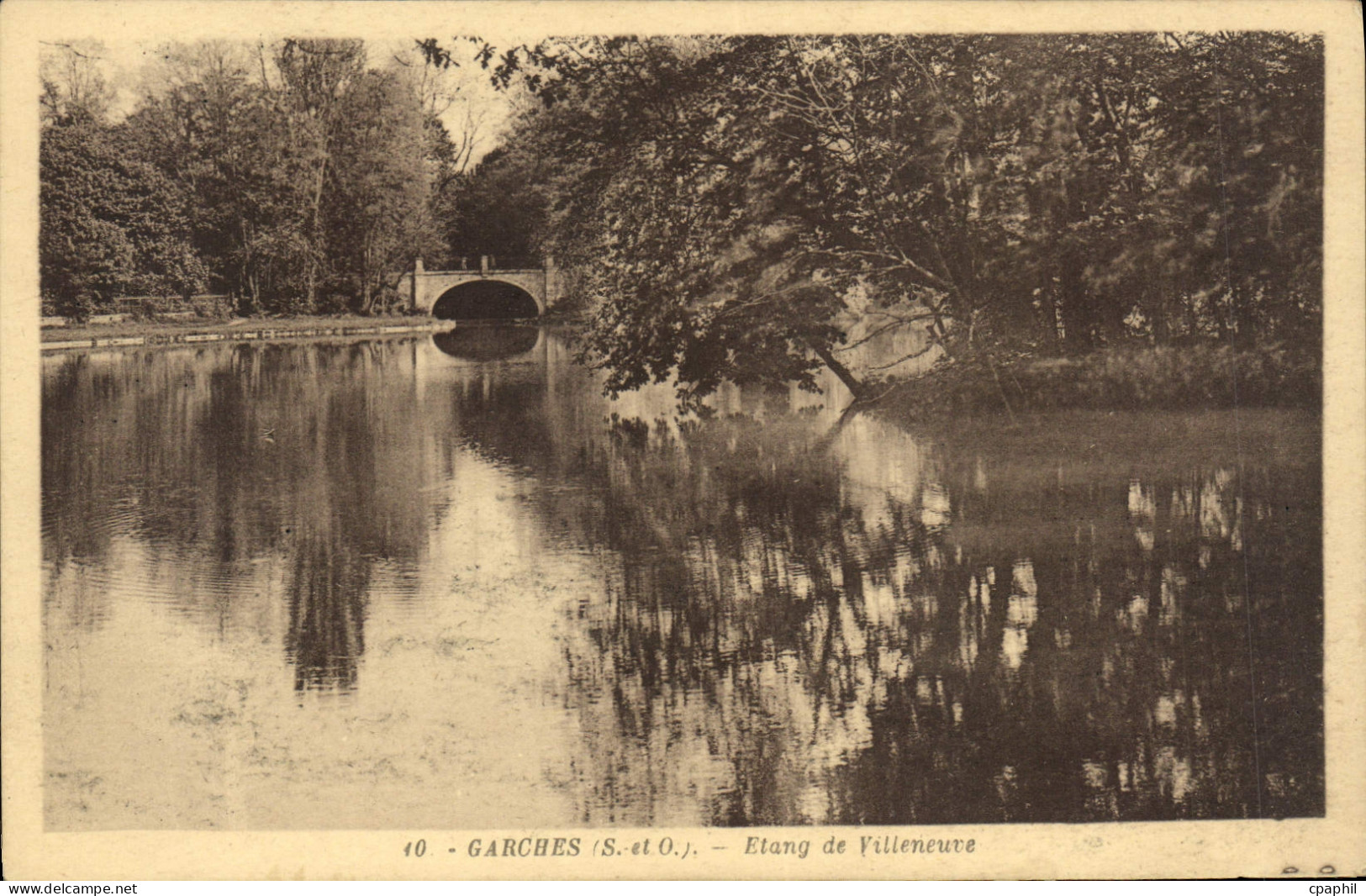 CPA Garches Etang De Villeneuve