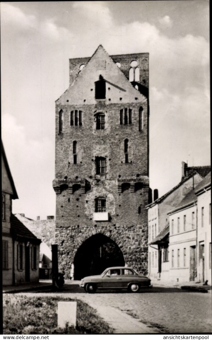 CPA Gartz an der Oder in Brandenburg, Stettiner Tor, Auto