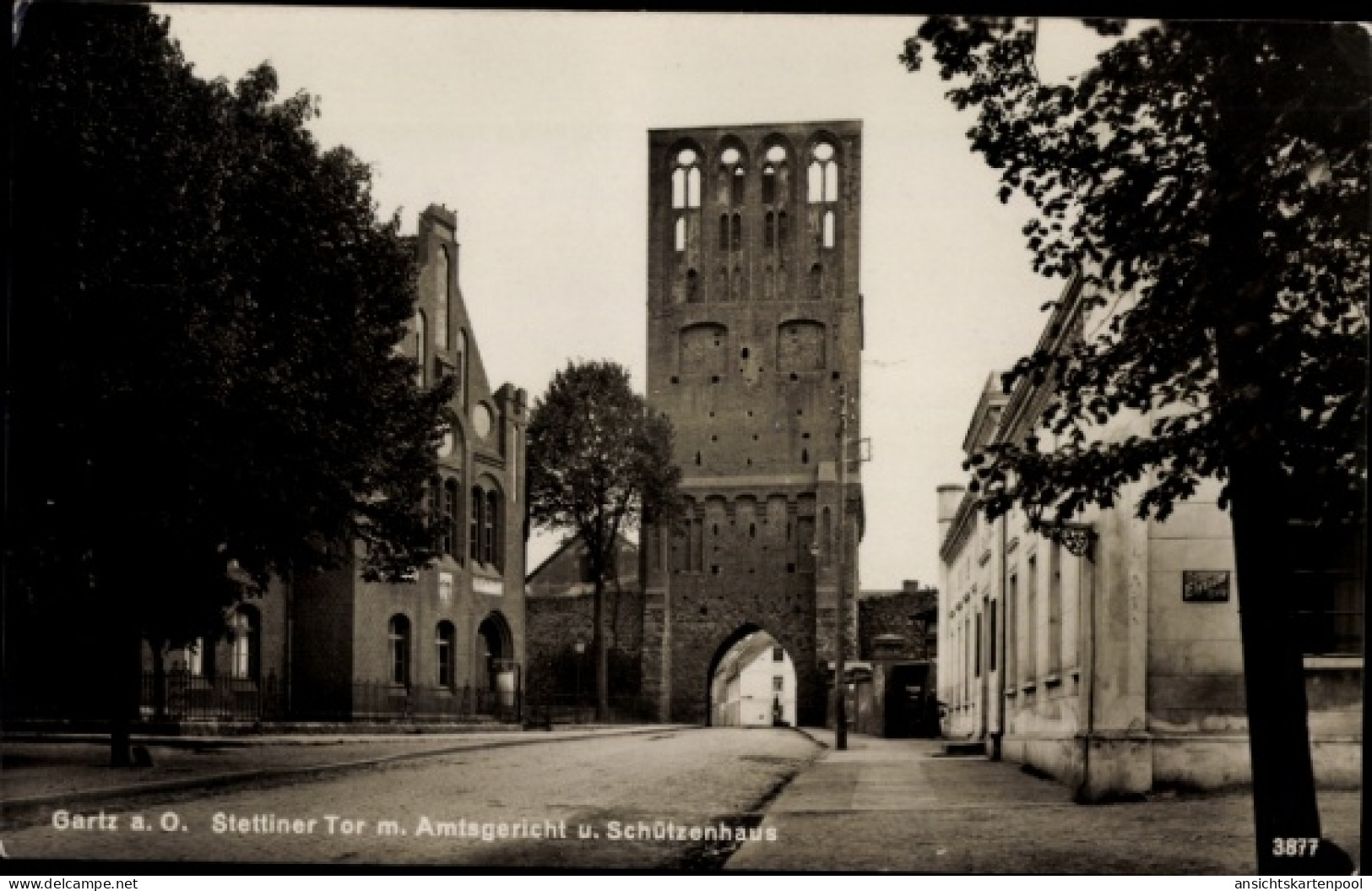CPA Gartz an der Oder, Stettiner Tor, Amtsgericht, Schützenhaus