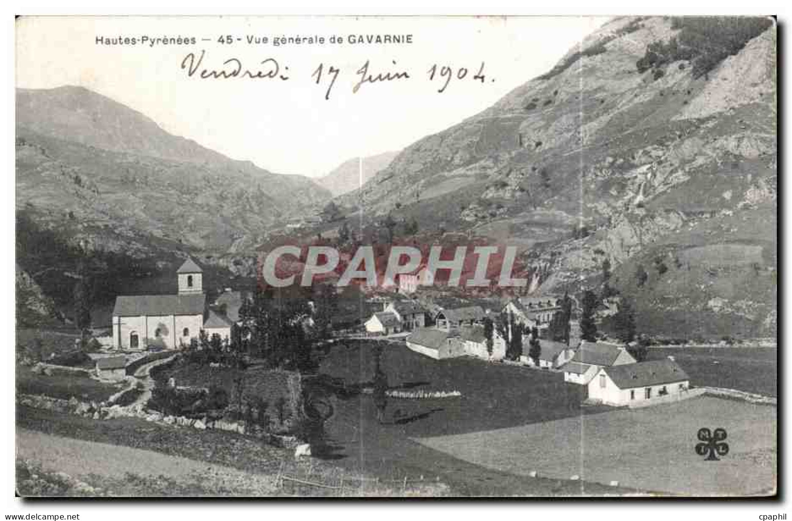 CPA Gavarnie Hautes Pyrenees Vue generale