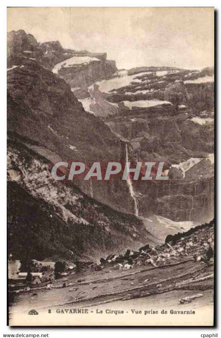 CPA Gavarnie Le Cirque Vue prise de Gavarnie