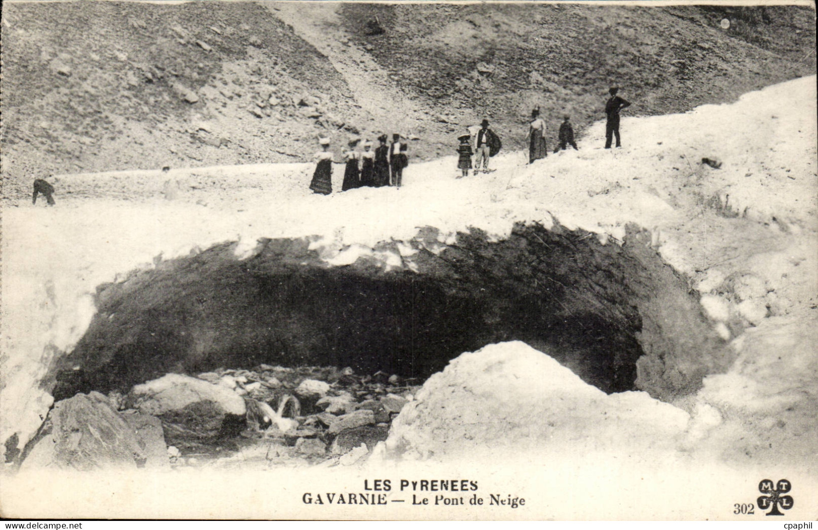 CPA Gavarnie Le pont de neige