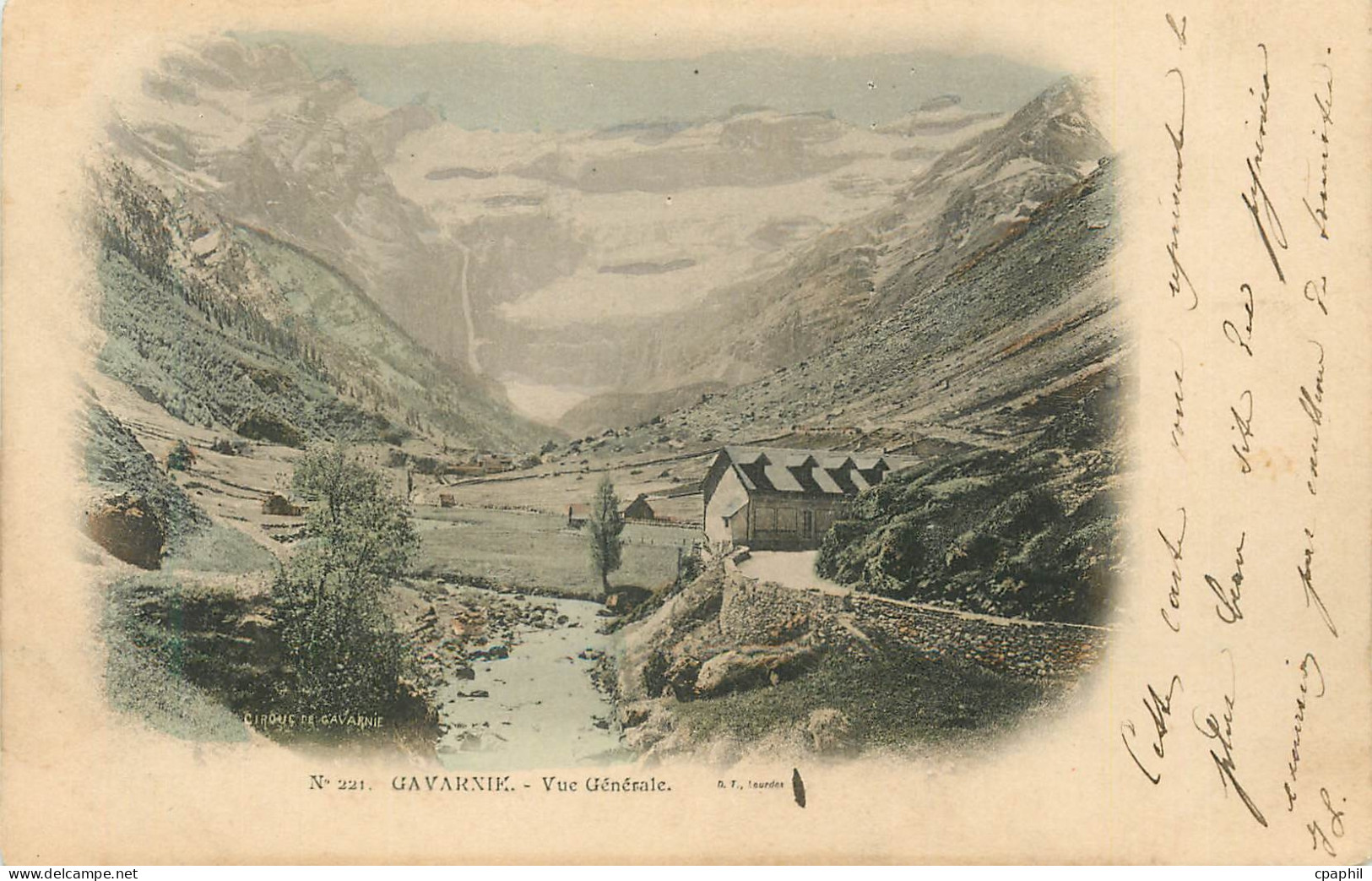 CPA Gavarnie vue generale (carte 1900)
