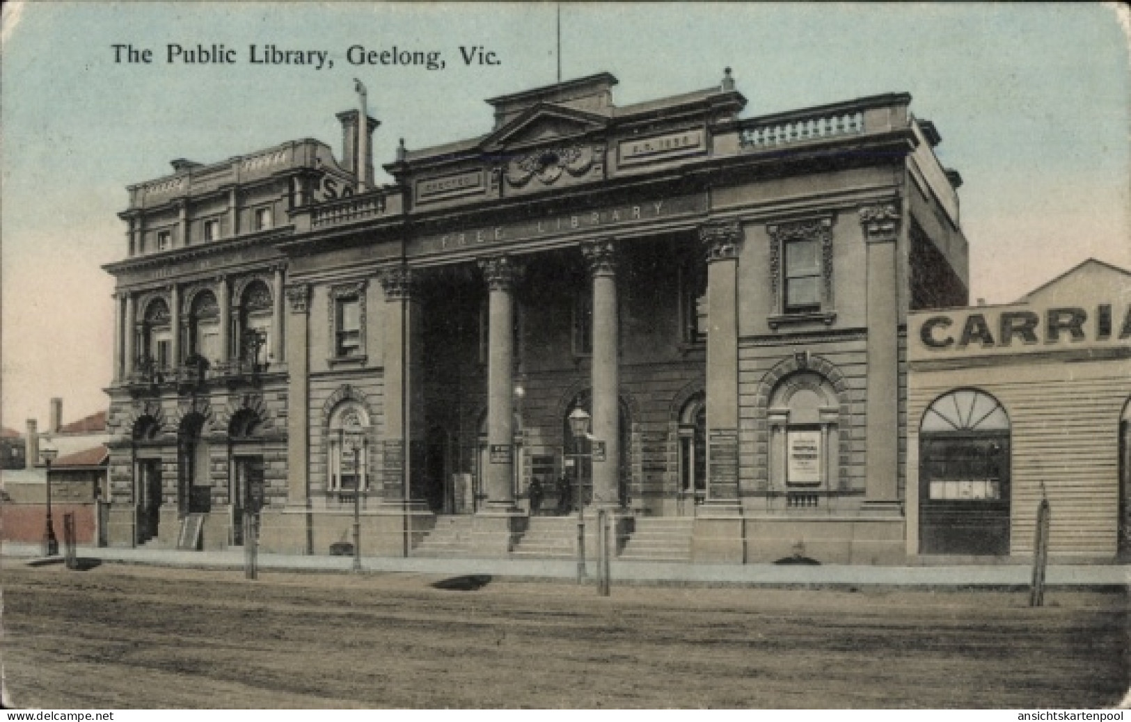 CPA Geelong Victoria Australien, Öffentliche Bibliothek