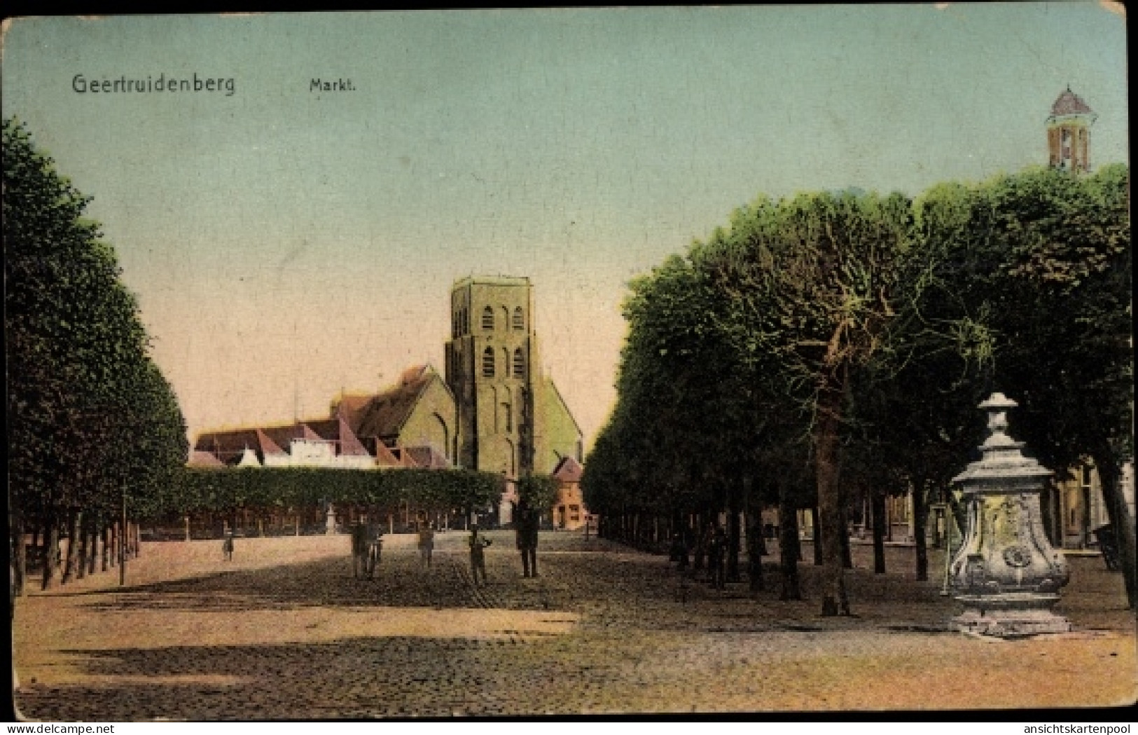 CPA Geertruidenberg Nordbrabant Niederlande, Markt