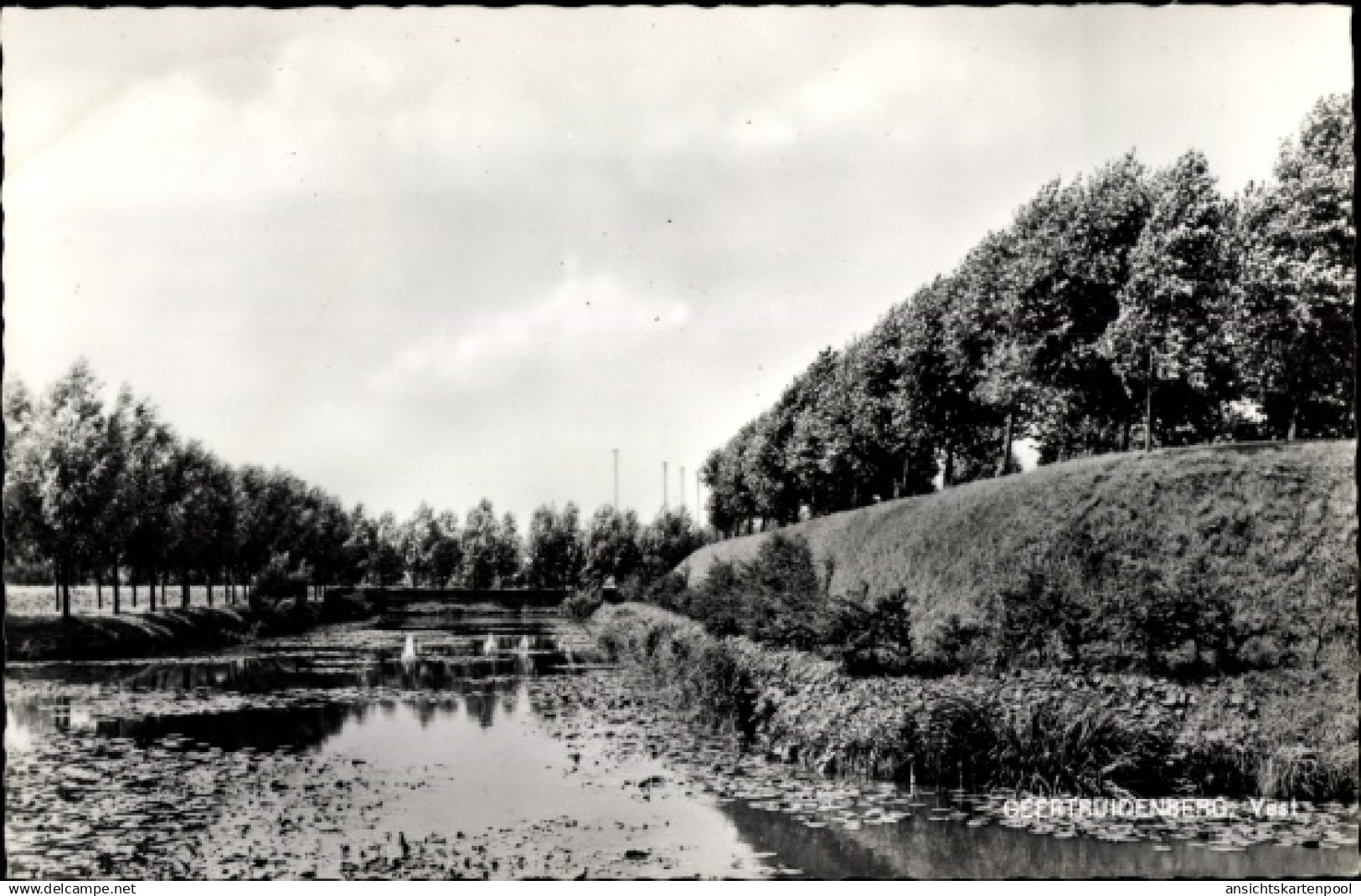 CPA Geertruidenberg Nordbrabant Niederlande, Vest, Teich