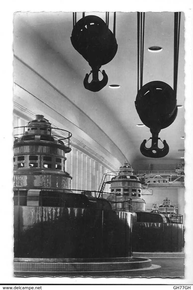 CPA GENISSIAT -alternateurs centrale léon perrier