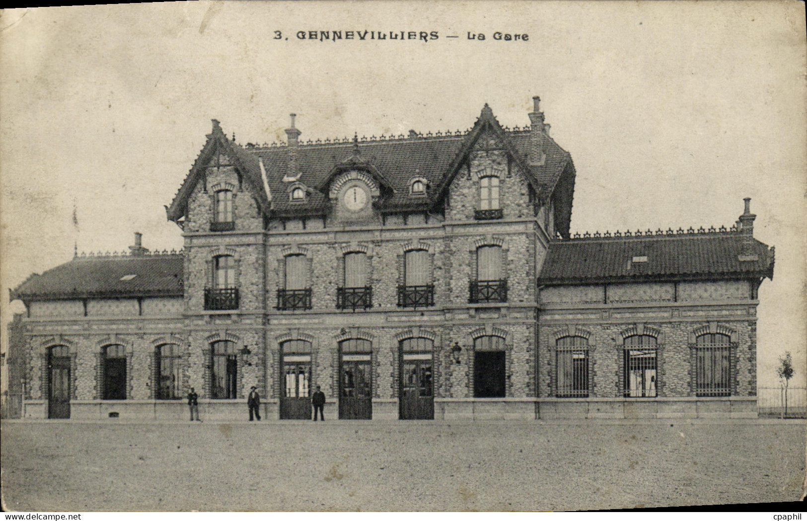 CPA Gennevilliers La Gare