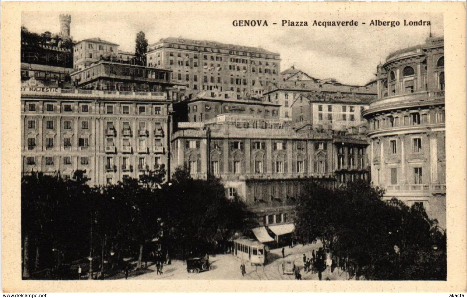 CPA GENOVA Piazza Acquaverbe-Albergo Londra ITALY (523737)