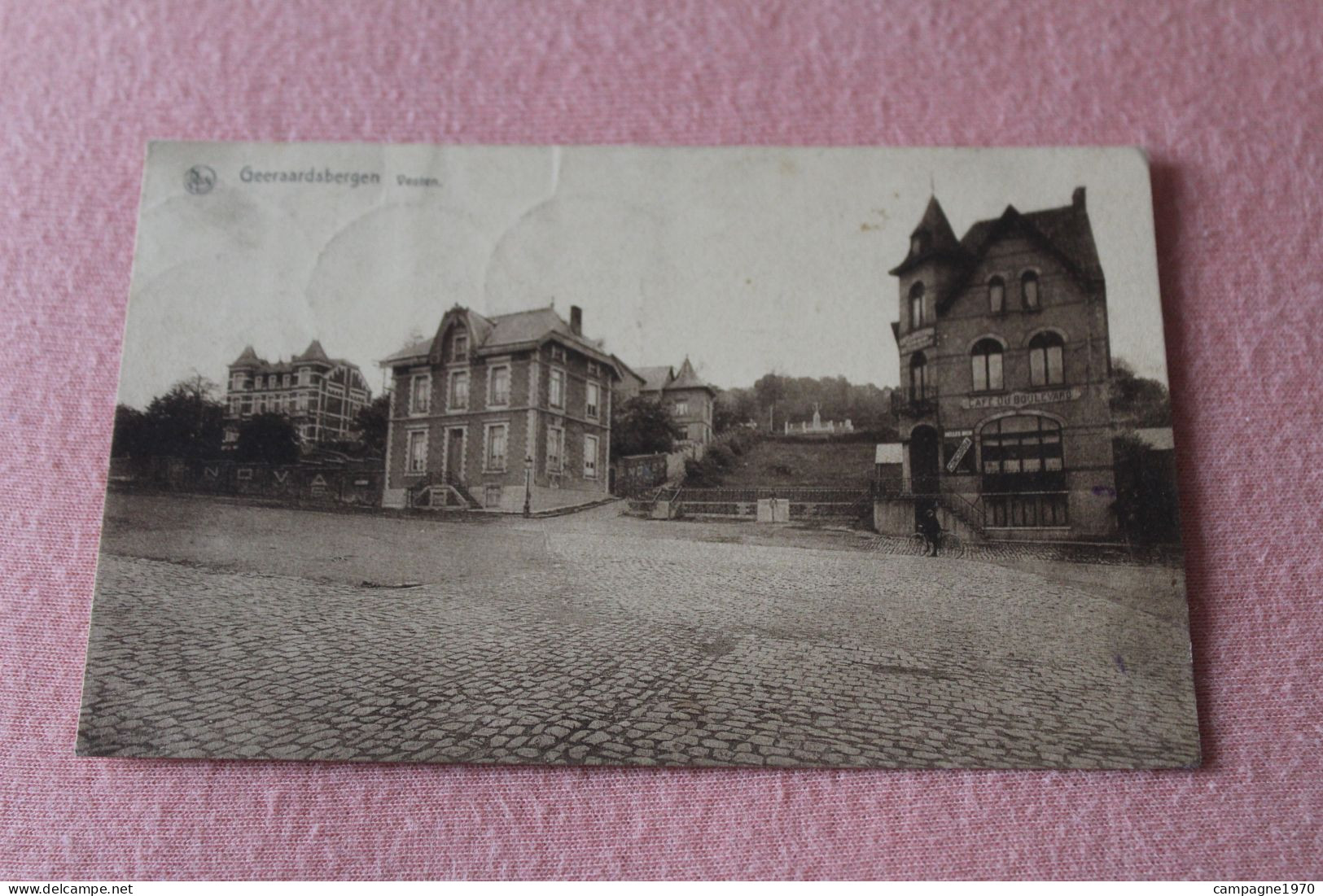CPA - GERAARDSBERGEN GRAMMONT - VESTEN ( CAFE DU BOULEVARD )