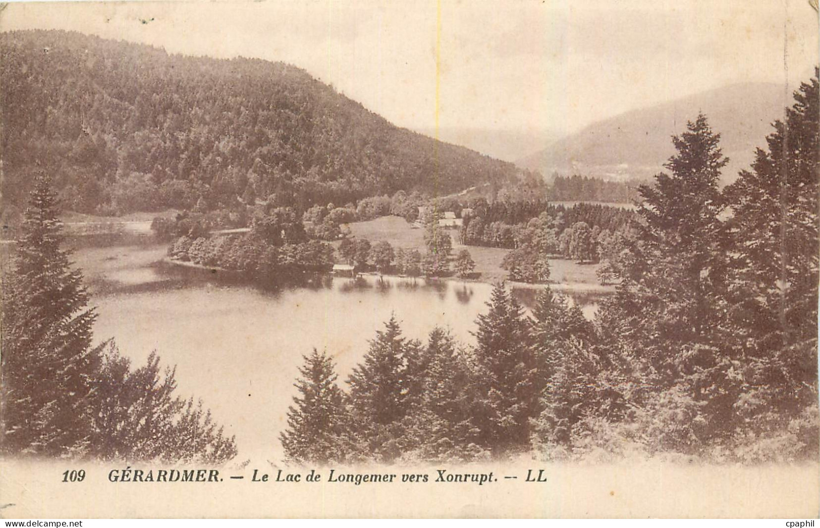 CPA Gerardmer Le lac de Longemer vers Xonrupt