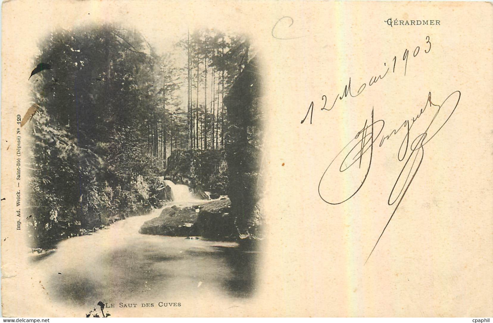 CPA Gerardmer le Saut des Cuves