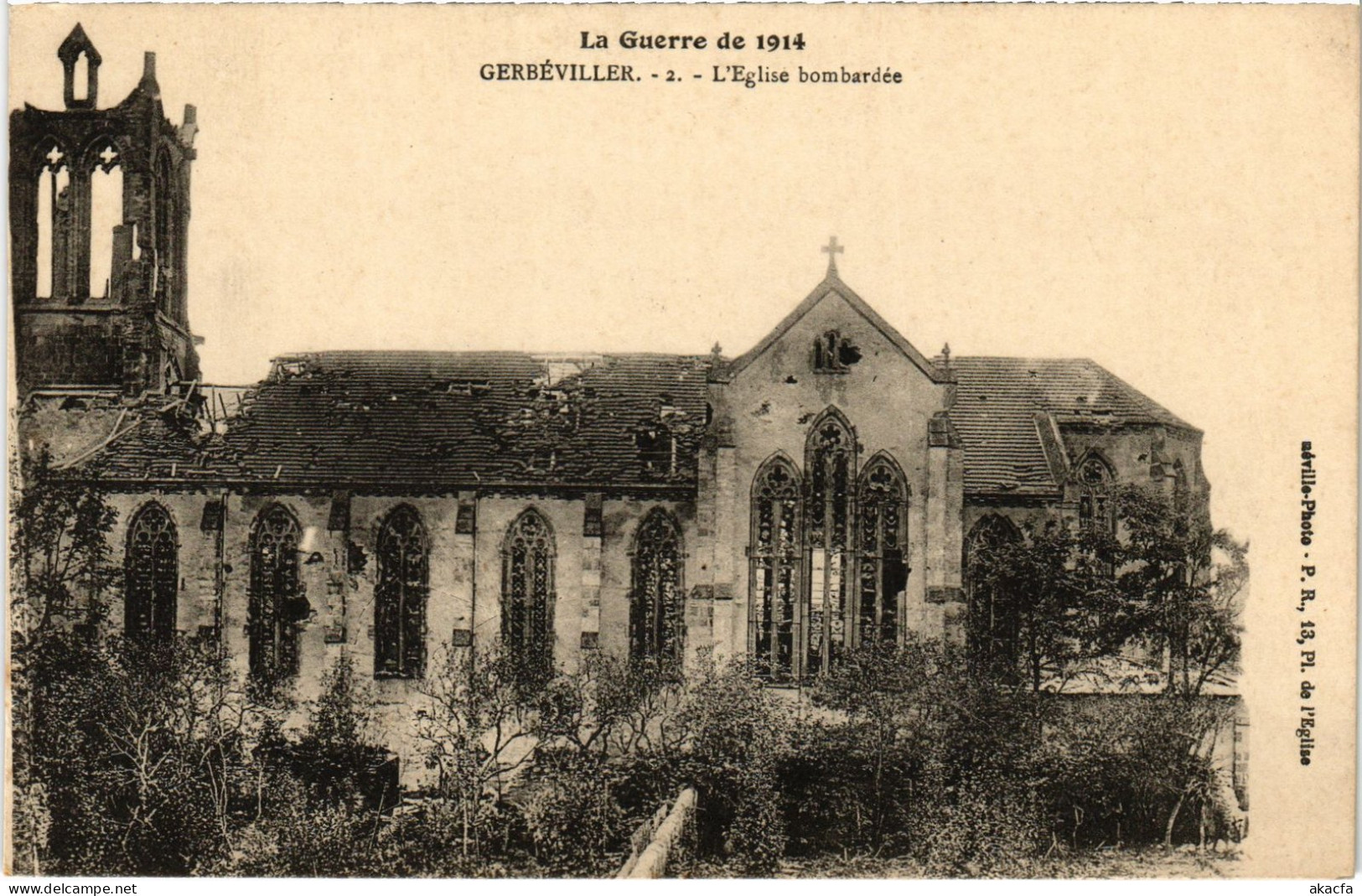 CPA Gerbeviller Eglise bombardee (1471879)