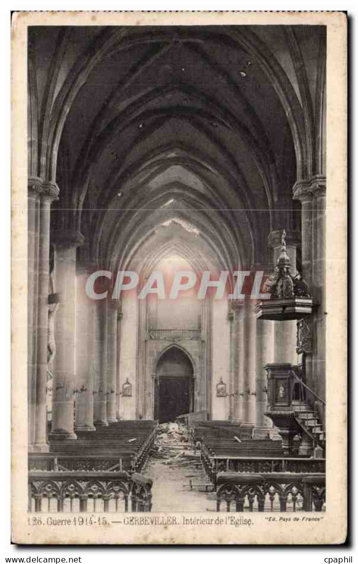 CPA Gerbeviller Interieur de l eglise