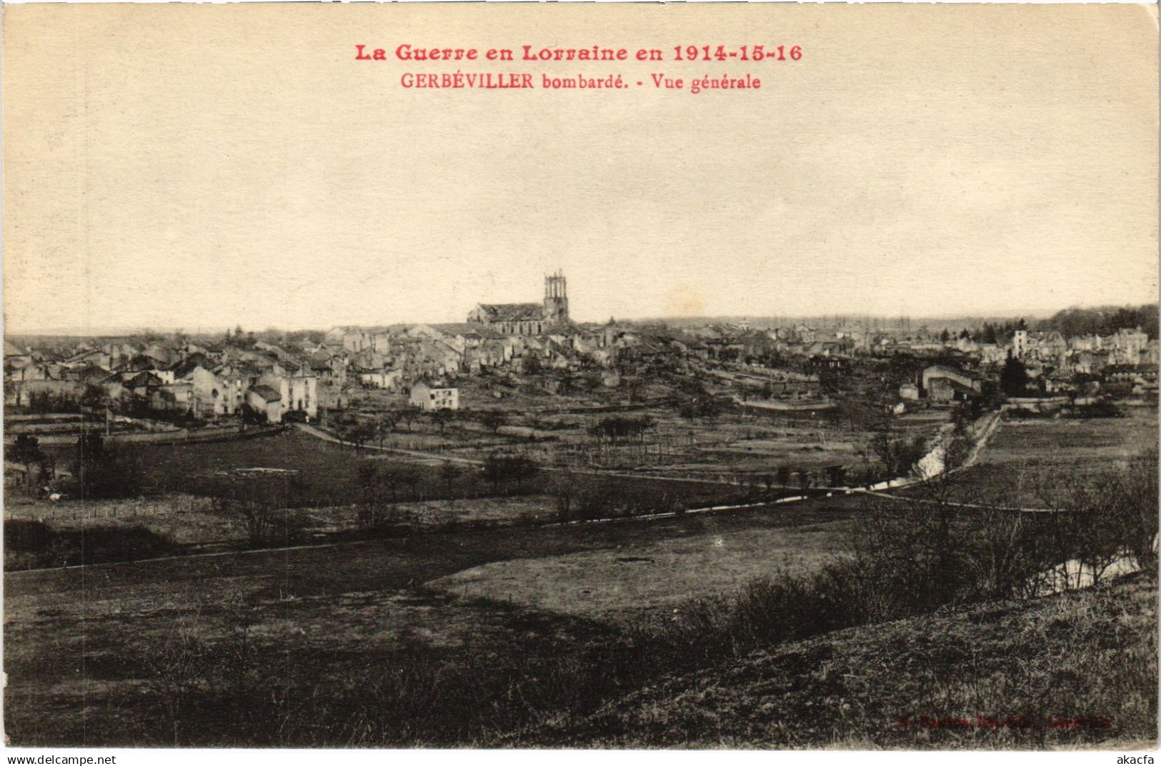 CPA Gerbeviller vue generale (1471575)