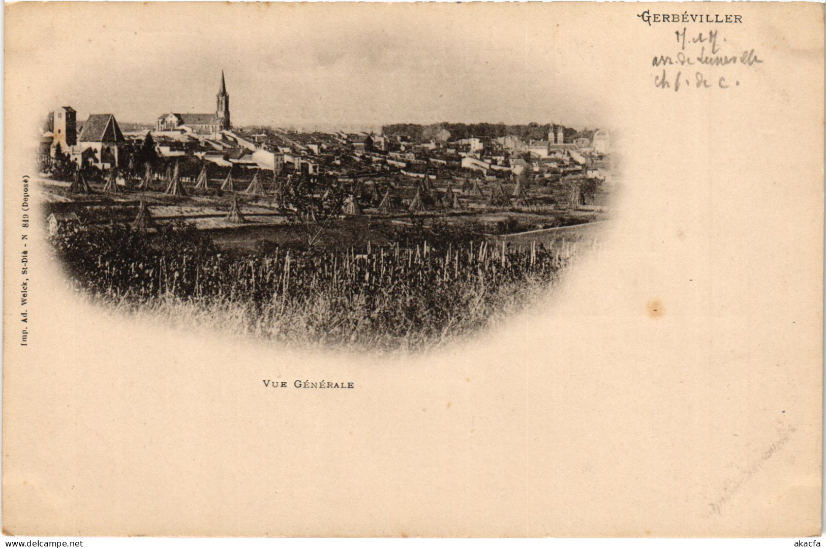 CPA Gerbeviller vue generale (1471990)