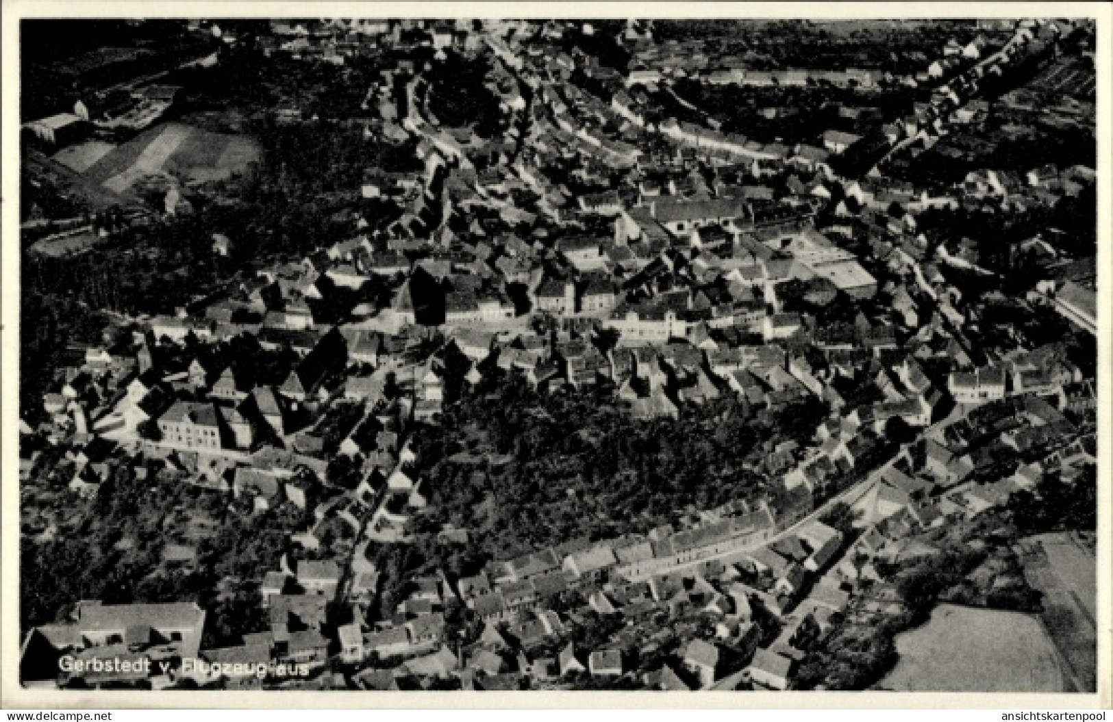 CPA Gerbstedt im Harzvorland, Fliegeraufnahme