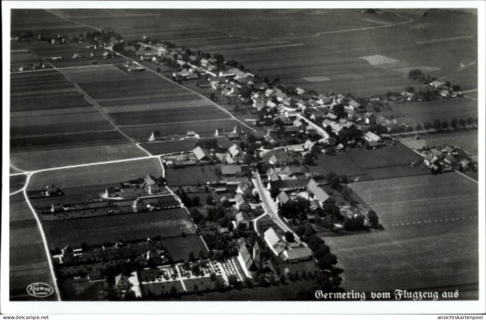 CPA Germering bei München, Fliegeraufnahme