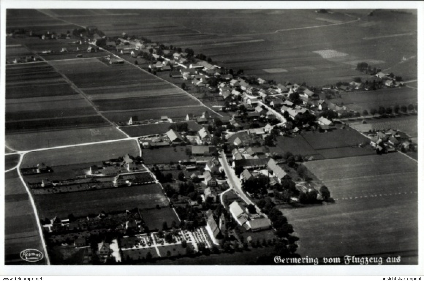 CPA Germering bei München, Fliegeraufnahme