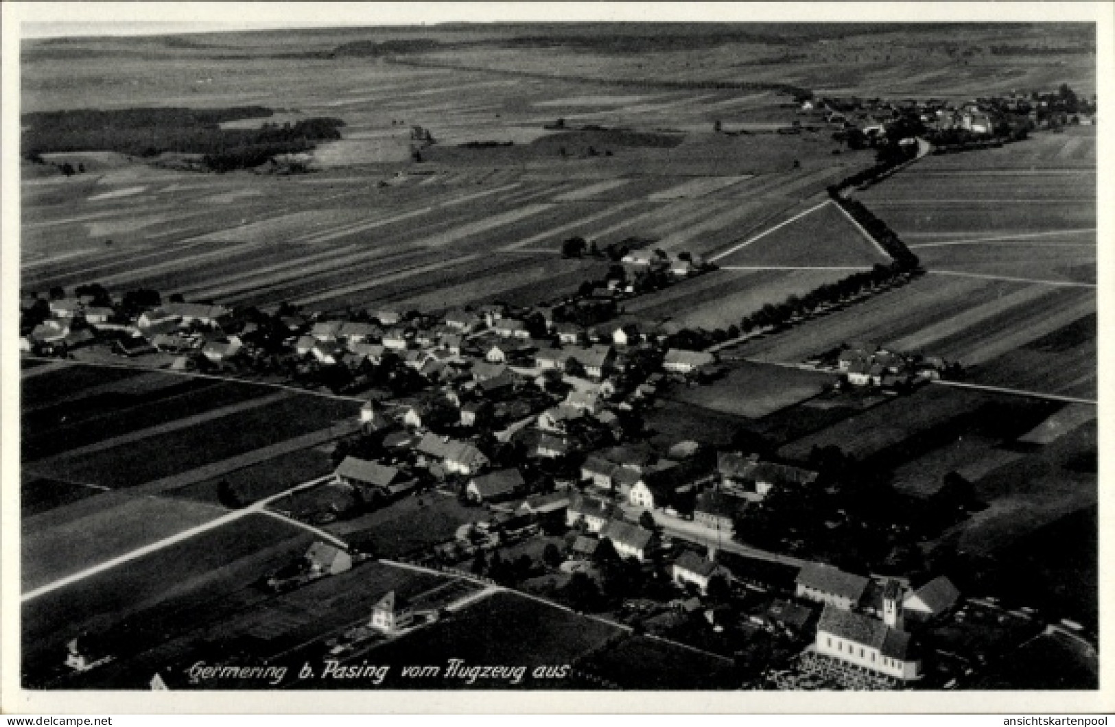 CPA Germering bei München, Luftaufnahme