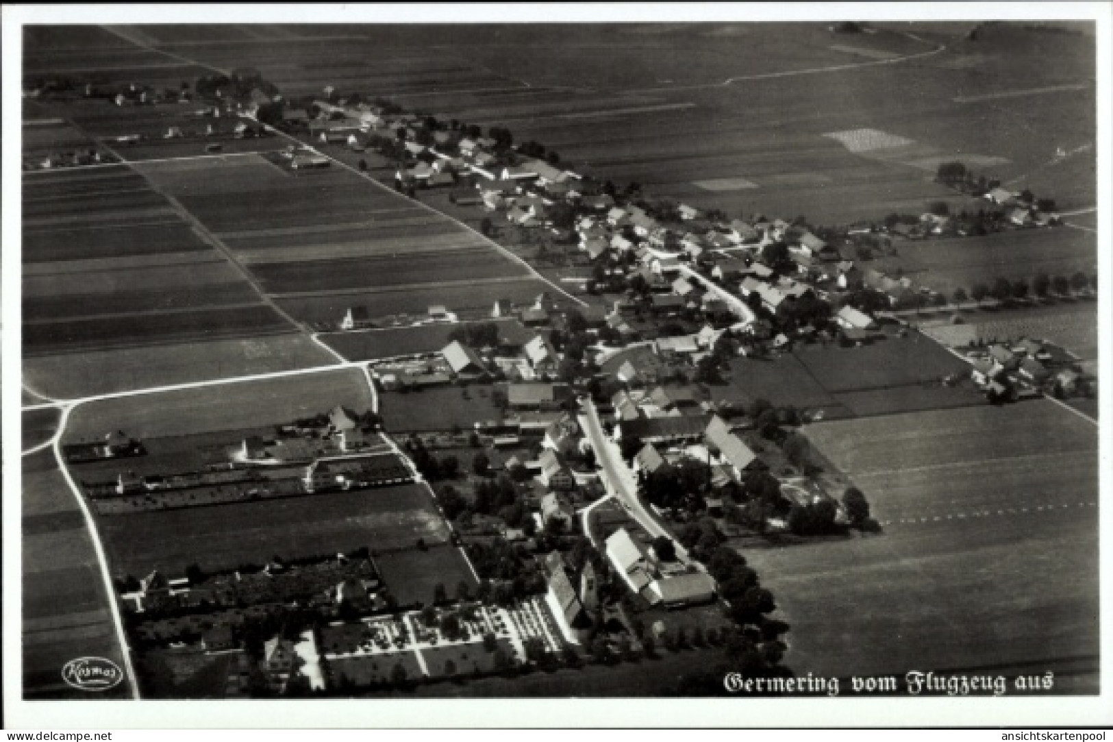 CPA Germering bei München, Luftaufnahme