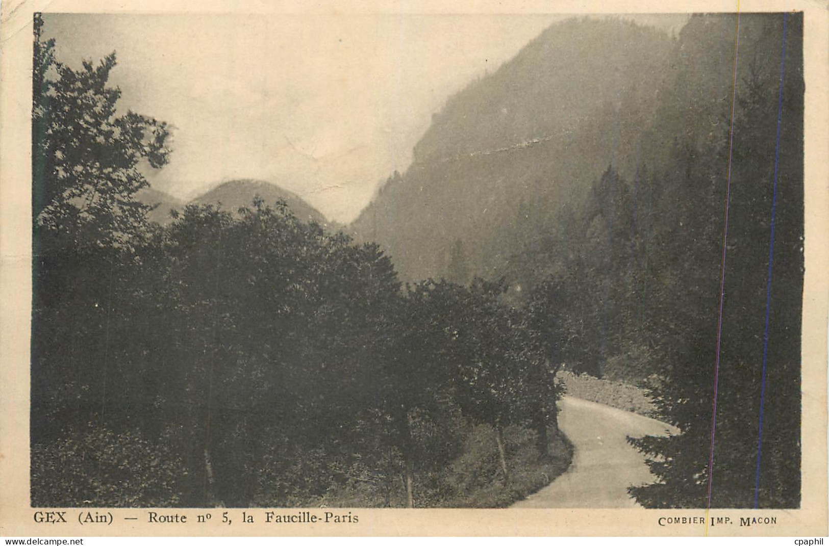 CPA Gex (Ain) Route n 5 la Faucille Paris