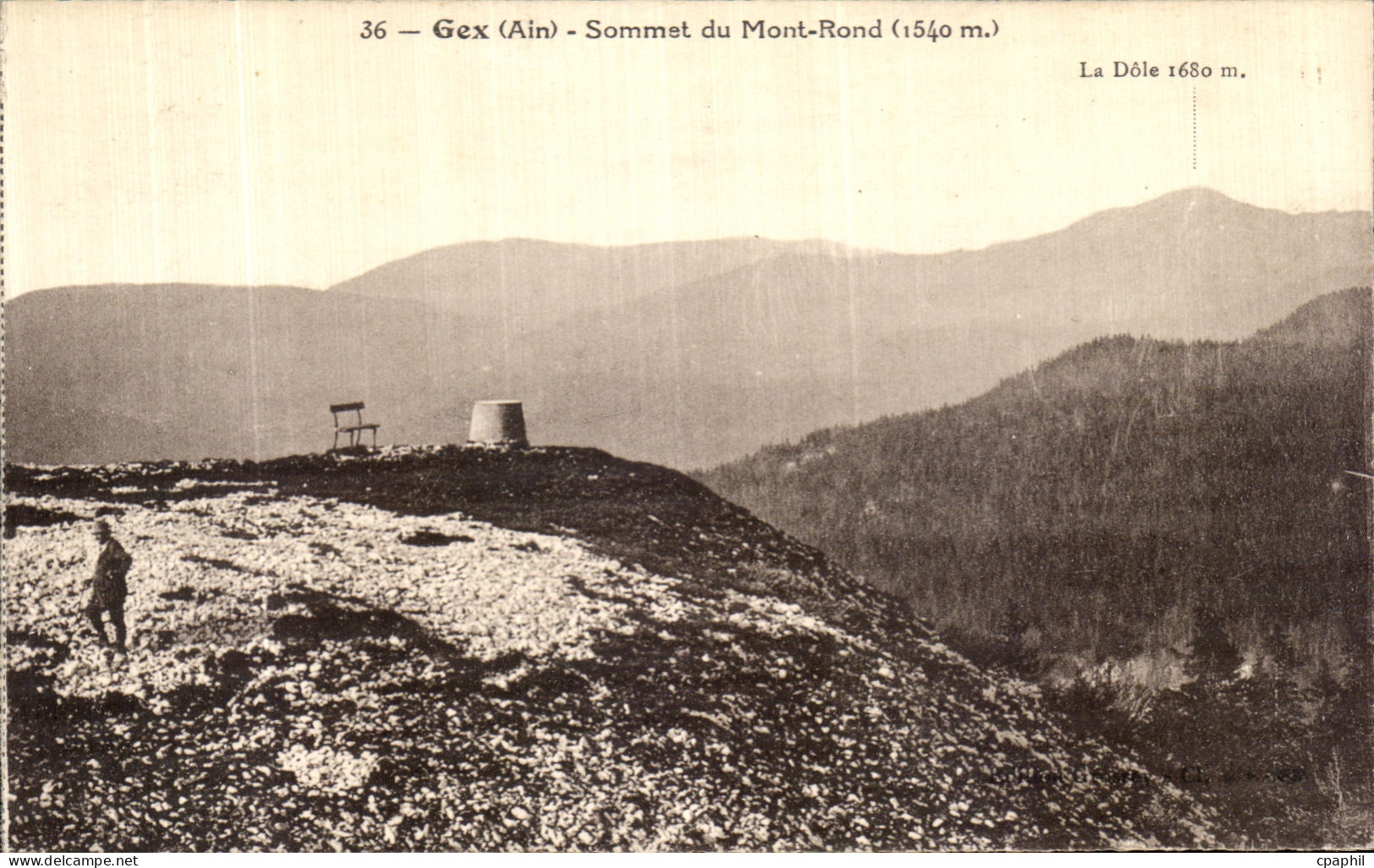 CPA Gex Sommet du Mont Rond
