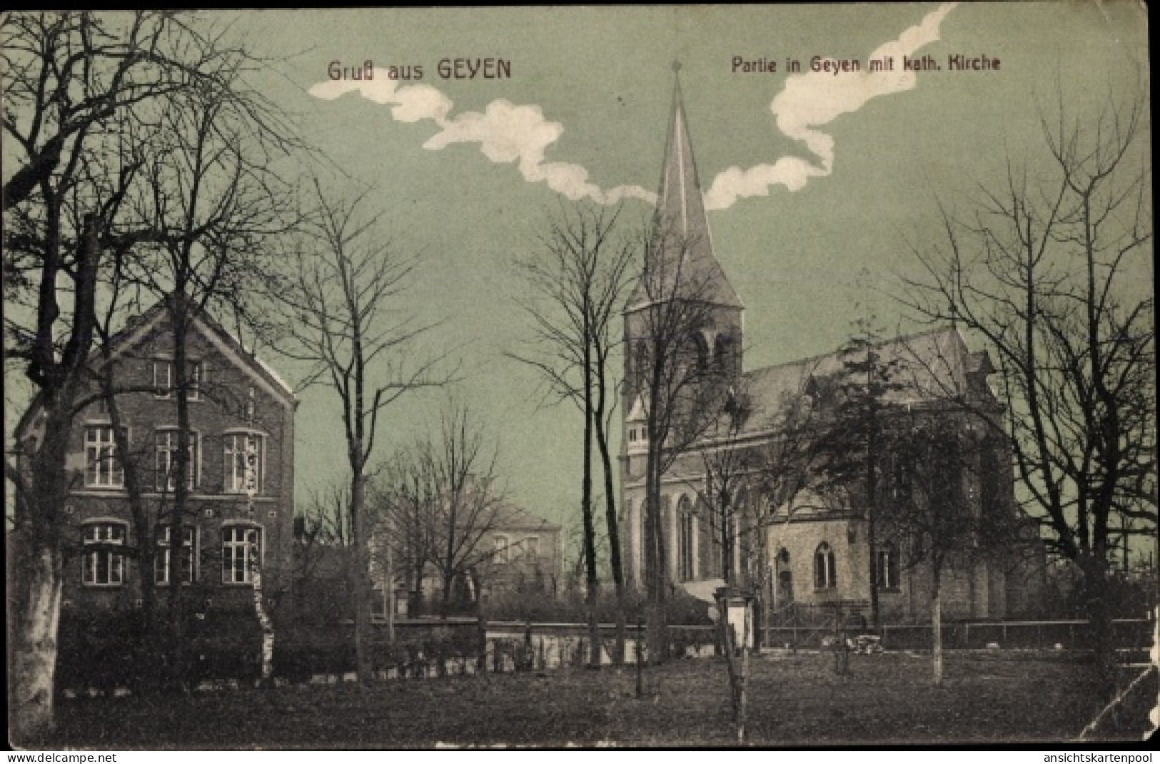 CPA Geyen Pulheim Nordrhein Westfalen, katholische Kirche