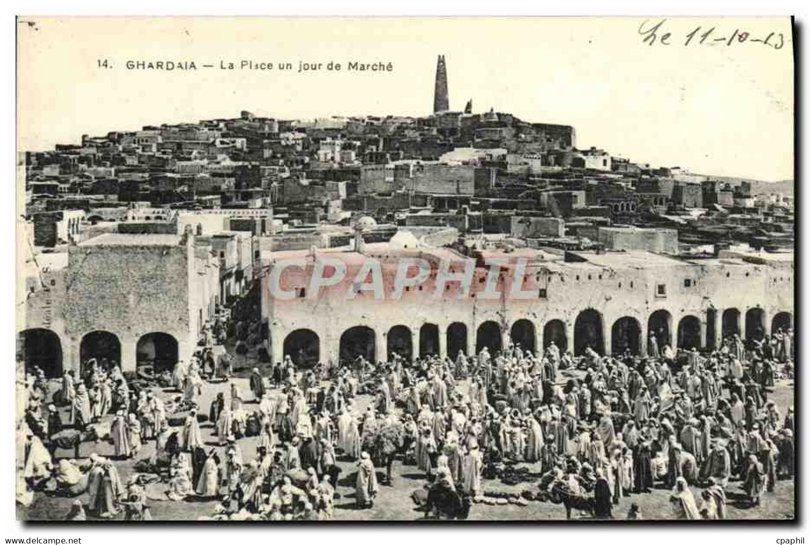 CPA Ghardaia La Place Un Jour De Marche