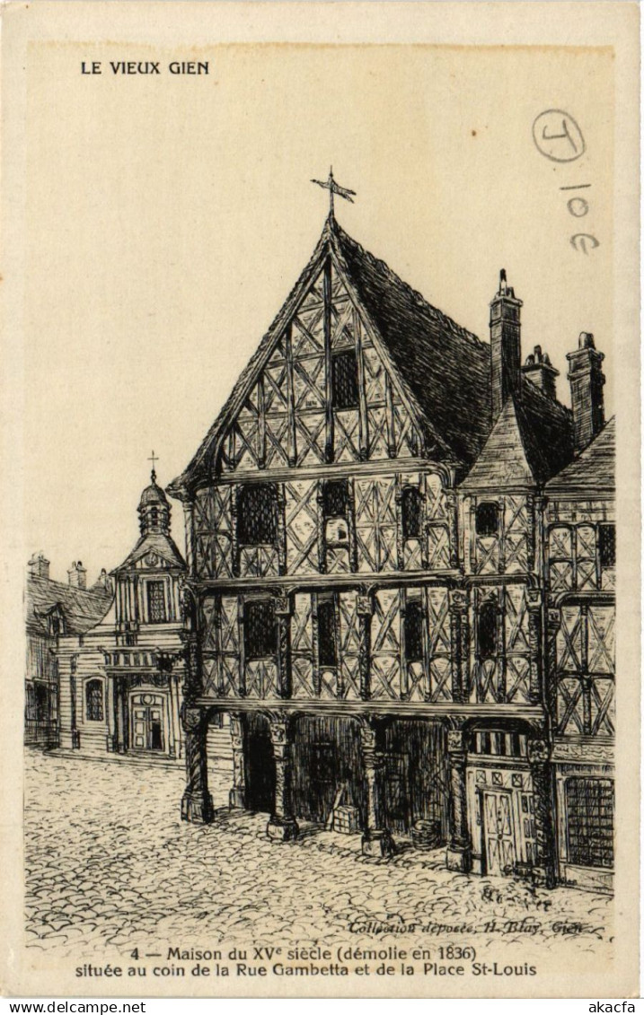 CPA GIEN - Le Vieux GIEN - Maison du XVe siecle (632411)