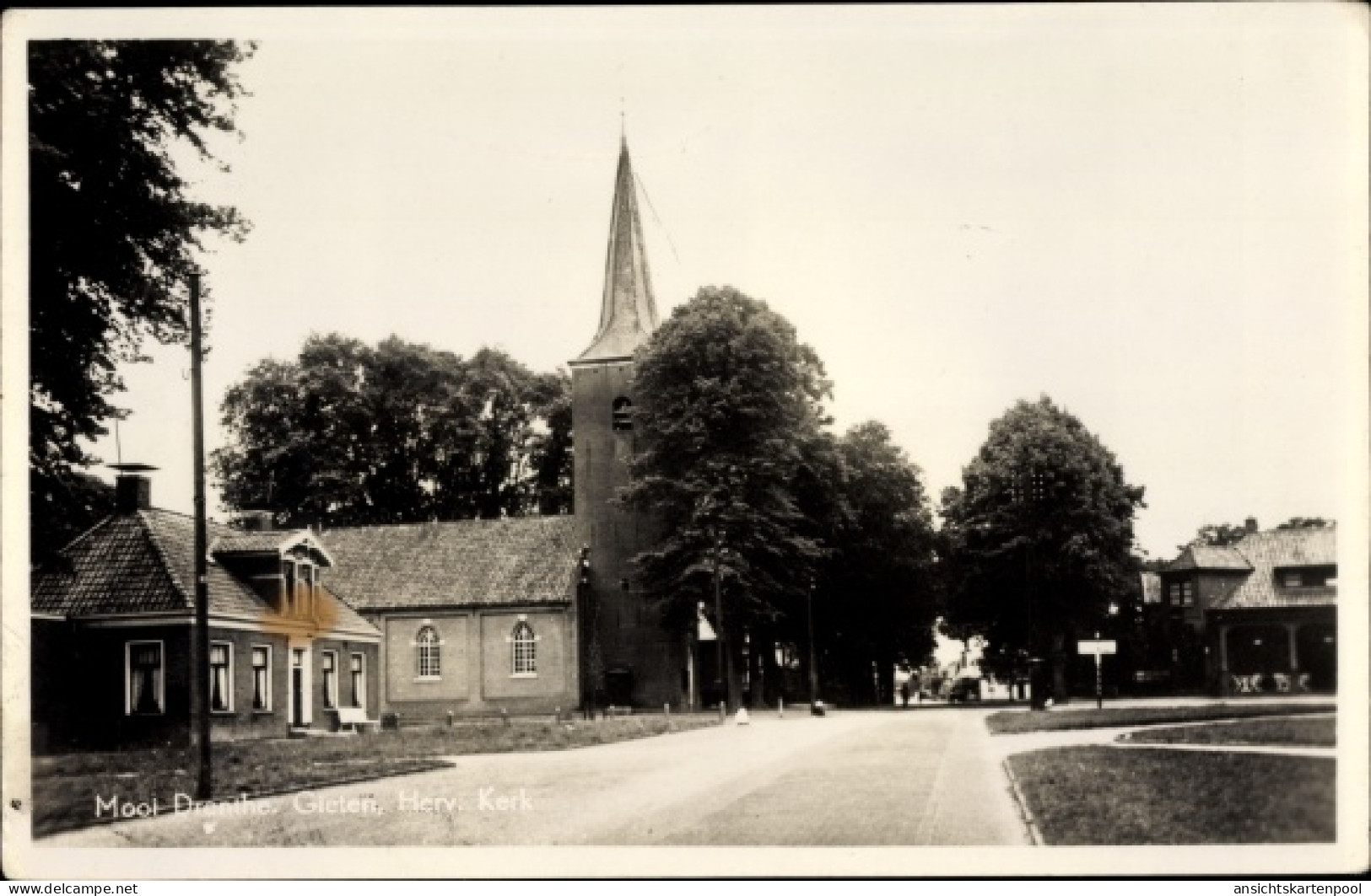 CPA Gieten Drenthe Niederlande, Herv Kerk