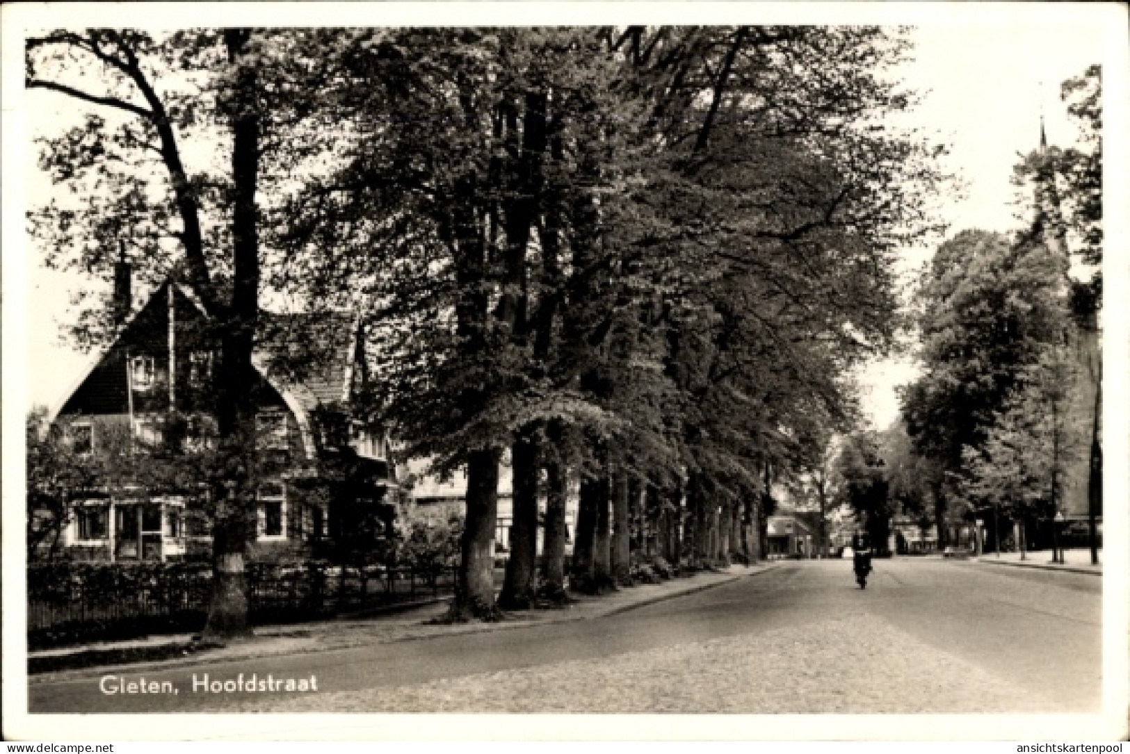CPA Gieten Drenthe Niederlande, Hoofdstraat