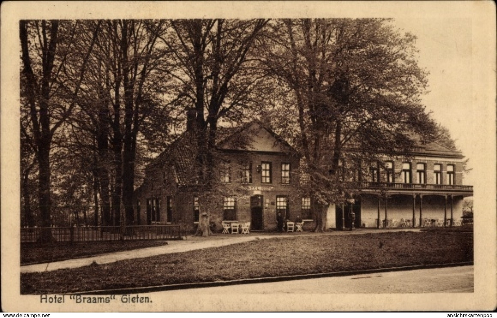 CPA Gieten Drenthe Niederlande, Hotel Braams