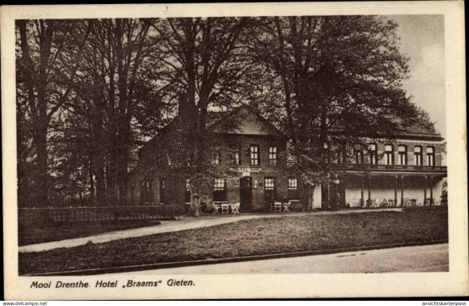 CPA Gieten Drenthe Niederlande, Hotel Braams