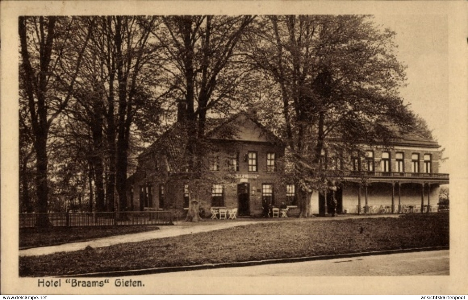 CPA Gieten Drenthe Niederlande, Hotel Braams