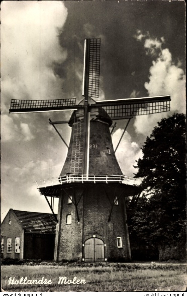 CPA Gieten Drenthe Niederlande, Korenmolen