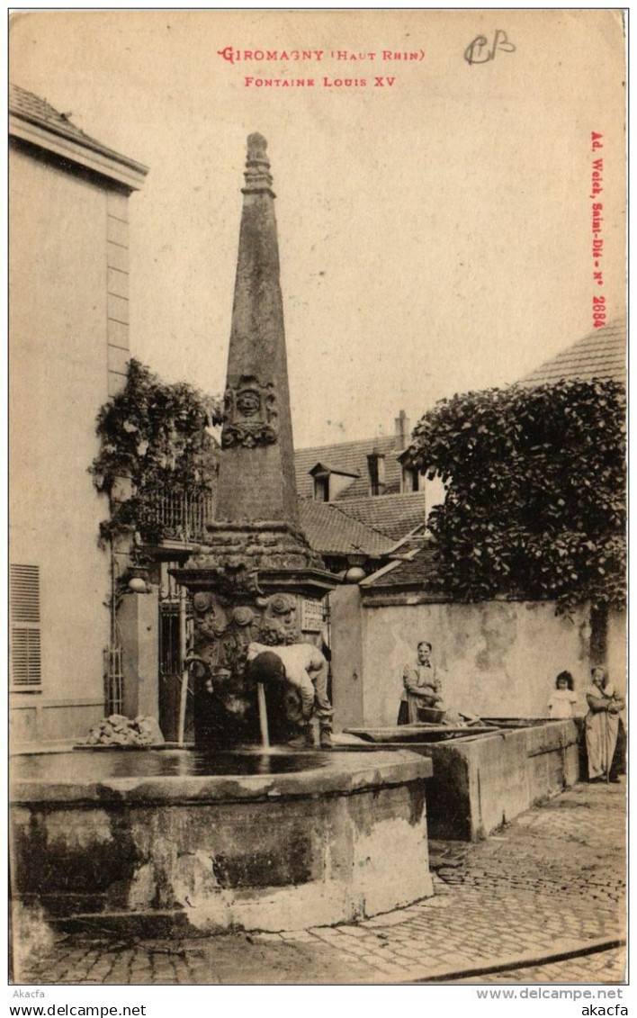 CPA GIROMAGNY Fontaine Louis XV (722608)