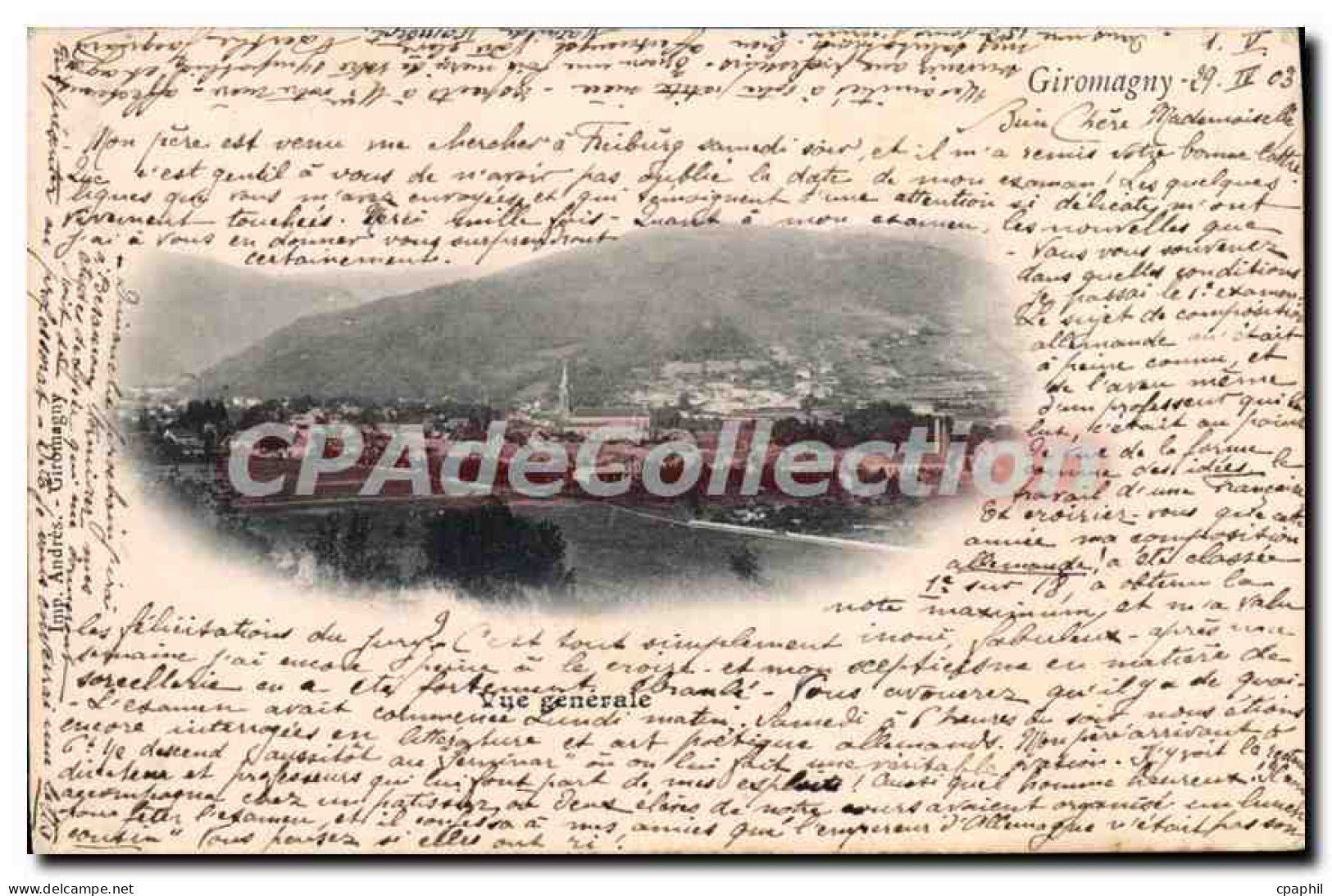 CPA Giromagny vue generale