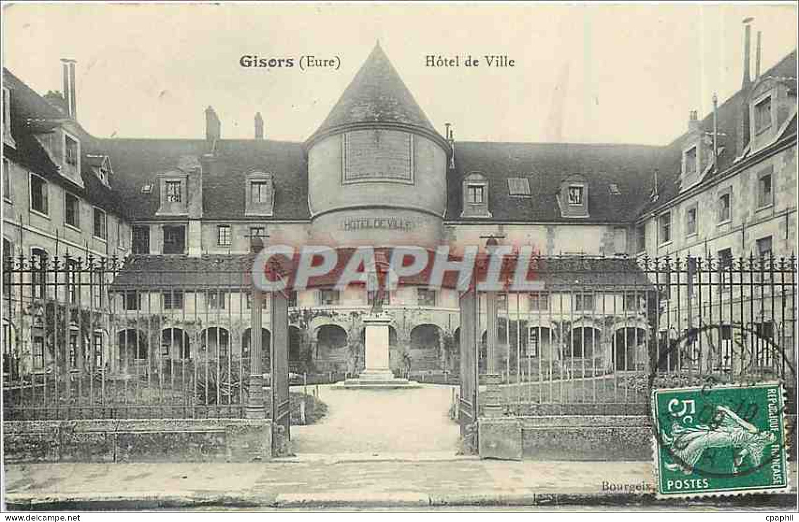CPA Gisors Eure Hotel de Ville
