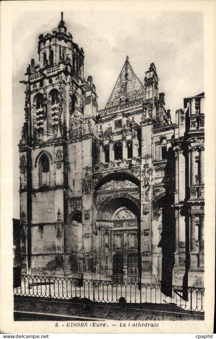 CPA Gisors Eure La Cathedrale